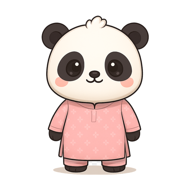 Panda mặc áo dài