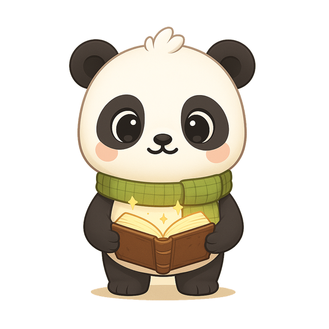 Panda đọc sách